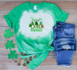 Gnomes St Patrick's Day Shirts, Shamrockin' With My Gnomes 3ST-11 Bleach Shirt