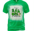 Happy St Patrick's Day Shirts, Shamrock Gnomes Shirt, St Patricks Gnome 3ST-313 Bleach Shirt
