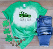 St Patrick's Day Shirts, Shamrock Truck Shirt, Loads Of Luck 3ST-72 Bleach Shirt