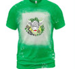 Lucky Heifer St Patrick's Day Shirts, Shamrock Shirt, Cute Heifer Irish 3ST-36 Bleach Shirt