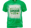Funny St Patrick's Day Shirts, Shamrock Shirt, Let's Get Lucked Up 3ST-12 Bleach Shirt