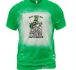 St Patrick's Day Shirts, Skeleton Shamrock Shirt, Dead Inside But Caffeinated 3ST-53 Bleach Shirt