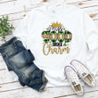 St Patrick's Day Shirts, Leopard Shamrock Shirt, Miss Good Lucky Charm 4ST-3504 T-Shirt