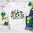 St Patrick's Day Shirts, Leopard Shamrock Shirt, So Lucky 4ST-3526 T-Shirt