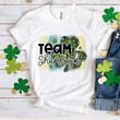St Patrick's Day Shirts, Leopard Shamrock Shirt, Team Shamrock 4ST-3331 T-Shirt