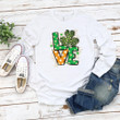 Happy Saint Patrick's Day Shirts, Leopard Shamrock Shirt, Love Shamrock 4ST-3499 T-Shirt