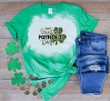 Happy Saint Patrick's Day Shirts, Leopard Shamrock 4ST-3494 Bleach Shirt