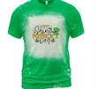 Happy Saint Patrick's Day Shirts, Irish Shirt, Leopard Shamrock 4ST-3495 Bleach Shirt