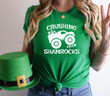 St Patrick_s Day Shirts, Crushing Shamrocks 2ST-01 W Sweatshirt