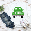 St Patrick's Day Shirts, Shamrocks Shirt, Green Truck Luck Shirt 5SP-48 T-Shirt