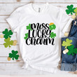Happy St Patrick's Day Shirts Shamrock Irish, Miss Lucky Charm 5SP-62 T-Shirt