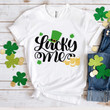 Happy St Patrick's Day Shirts Shamrock Irish, Lucky Me 5SP-56 T-Shirt