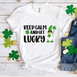 St Patrick's Day Gnome Shirts, Keep Calm And Get Lucky 5SP-36 T-Shirt