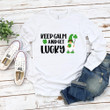 St Patrick's Day Gnome Shirts, Keep Calm And Get Lucky 5SP-36 T-Shirt