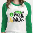 St Patrick's Day Shirts, Pinch Back 5SP-25 3/4 Sleeve Raglan