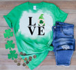 Gnomes St Patrick's Day Shirts, Love Gnome, Shamrock Gnome 2SP-09 Bleach Shirt