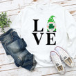 Gnomes St Patrick's Day Shirts, Love Gnome, Shamrock Gnome 2SP-09 T-Shirt