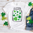 Funny St Patrick's Day Shirts, Shamrock Shirt, Clover Jar 2SP-16 T-Shirt