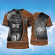 Feath Over Fear T-Shirt, God Jesus T-Shirt, Christian Jesus 3D T-Shirt For Men Women