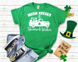 St Patrick's Day Shirts, Irish Kisses And Shamrock Wishes Shamrock Truck 1STW 36 T-Shirt