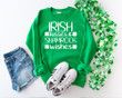 St Patrick's Day Shirts, Shamrock Clover Shirt, Irish Kisses And Shamrock Wishes 1STW 38 T-Shirt