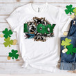 St Patrick's Day Shirts, Irish Shirt, Lucky Cow Hide And Leopard 6SP-41 T-Shirt