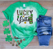 Happy St Patrick's Day Shirts, Funny Lucky Latte Irish 6SP-44 Bleach Shirt