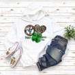 St Patrick's Day Shirts Shamrocks Peace Love St.Patricks Day Irish 6SP-30 T-Shirt