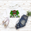 St Patrick's Day Shirts Women, Leopard Lucky Mom Irish Shirt, Shamrock 6SP-46 T-Shirt