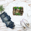 St Patrick's Day Shirts Shamrocks Lucky Cow Hide And Leopard Irish 6SP-24 T-Shirt