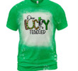 St Patrick's Day Shirts Shamrocks One Lucky Teacher Irish 6SP-28 Bleach Shirt