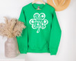 St Patrick's Day Shirts, Lucky Shirt, Little Miss Lucky Shamrock 1STW 22U Sweatshirt
