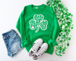 St Patrick's Day Shirts, Happy St Patrick's Day Shamrock 1STW 08 Long Sleeve