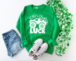 St Patrick's Day Shirts, St Patrick Loads Of Luck Shirt, Shamrock Truck 1STW 17 Long Sleeve