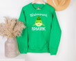 Happy St. Patricks Day Shirt, Shamrock Shark 2ST-37W T-Shirt