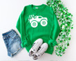 St. Patricks Day Truck Shirts, Truck With Shamrocks 2ST-69W T-Shirt