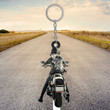 Personalized Biker 2D Keychain, Custom Biker Vest Flat 2D Keychain for Biker lovers