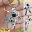 Personalized Astronaut Flat Acrylic 2D Keychain for Astronaut