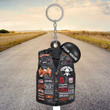 Personalized Biker Vest 2D Keychain, Custom Biker Acrylic 2D Keychain for Husband