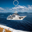 Personalized Cruise Ship 2D Keychain, Custom Name Flat Acrylic 2D Keychain, Gift for Cruise Lover