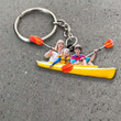 Kayak Personalized Flat Acrylic 2D Keychain, Custom Photo for Kayak Lovers