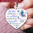 Mind Still Talks To You And My Heart Still Looks For You Butterfly Memory Personalized 2D Keychain