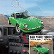 Personalized Porsche 911 2D Keychain, Custom Photo Acrylic Flat 2D Keychain for Car Lovers