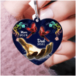 Customized Cardinal Memorial 2D Keychain for Dad, Mom Flat Acrylic 2D Keychain