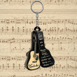 Personalized Classic Guitar 2D Keychain, Custom Name God says you are 2D Keychain for Guitarist