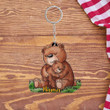Customized Mama Bear 2D Keychain for Mother's Day, Flat Acrylic 2D Keychain for Bear Lovers