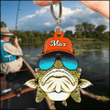Personalized Fishing 2D Keychain, Funny Gift for Fishman Flat Acrylic 2D Keychain for Dad , Papa