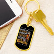 I Am A Navy Veteran Dog Tag Keychain