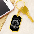 I Can't Go To Hell The Devil Still Has A Restraining Order Against Me Dog Tag Keychain