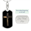 God So Loved The World That He Gave His Son Christian Dog Tag Keychain